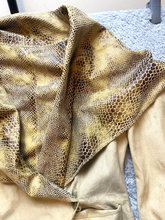 Load image into Gallery viewer, Rachel Zoe Jacket Womens Small Tan Brown Snake Skin Tunic Coat Career Blazer