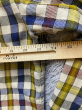 Load image into Gallery viewer, Marmot Shirt Adult Medium Yellow Button Up Flannel Plaid Casual Pocket Mens