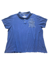 Load image into Gallery viewer, Canyon River Blues Shirt Adult 2XL Blue Original Skull Grunge Casual Polo Mens