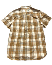Load image into Gallery viewer, The North Face Shirt Adult Large Tan Plaid Button Up Collared Casual Indie Mens