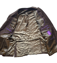 Load image into Gallery viewer, Vinci Suit Coat Mens 56R Brown Single Breasted Rayon Sport Blazer Italy