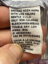 Load image into Gallery viewer, Tommy Bahama Shirt Adult Large Blue Striped Button Up Flip Cuffs Contrast Mens