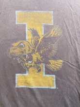 Load image into Gallery viewer, VTG Iowa Hawkeyes Shirt Adult Large Brown Fade Oversized Sportswear Tailgate Men