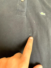 Load image into Gallery viewer, Lacoste Shirt Womens 40 (Medium) Black Preppy Alligator Preppy Golf Polo Ladies