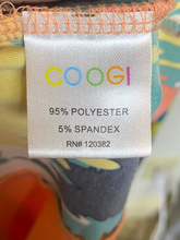 Load image into Gallery viewer, Coogi Dress Womens Extra Large Peach Summer Floral Long Maxi Spandex Halter Boho