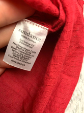 Load image into Gallery viewer, Sundance Shirt Womens Medium Red Swiss Dot Lace Trim Button Up Blouse Boho Lady