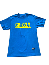 Load image into Gallery viewer, Grizzly Shirt Womens Small Teal Griptape Bear Authentic Spellout Skater Ladies