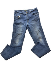 Load image into Gallery viewer, Urban Star Jeans Adult 36x32 Blue Denim Baggy Skater Straight Leg Spandex Mens