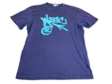 Load image into Gallery viewer, Vintage WeSC Shirt Adult Large Blue Single Stitch Script Logo Streetwear Y2K Men