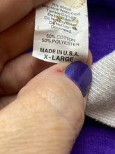 Load image into Gallery viewer, VTG Flower Shirt Womens Extra Large Purple Collared Oversized Single Stitch USA