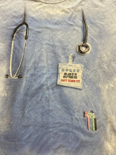 Load image into Gallery viewer, The Mountain Shirt Adult Extra Large Blue Tie Dye Nurse Job Uniform Funny Mens