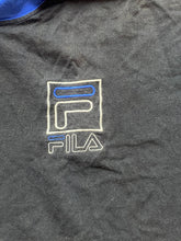 Load image into Gallery viewer, Fila Shirt Adult Large Black Embroidered Logo Hooded Athletic Sportswear Mens
