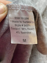 Load image into Gallery viewer, Soft Surroundings Shirt Womens Medium Gray 1/2 Zip Peasant Rayon Spandex Tunic
