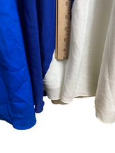 Load image into Gallery viewer, Lane Bryant Dress Womens 28 Blue White Colorblock with Belt Flared Hippie Ladies