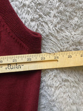 Load image into Gallery viewer, Orvis Vest Adult Extra Large Maroon Sleeveless Merino Wool Pullover Mens