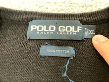 Load image into Gallery viewer, POLO Ralph Lauren Sweater Adult Extra Large Blue Black Knitted Golf Pullover Men