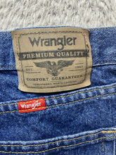 Load image into Gallery viewer, Wrangler Shorts Adult 46 REG Blue Denim Relaxed Fit Bermuda 9.5" Inseam Mens NWT