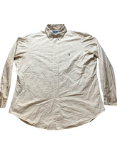 Load image into Gallery viewer, Ralph Lauren Shirt Adult 17 Extra Large Tan Grid Checkered Classic Fit Golf Mens