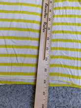 Load image into Gallery viewer, Free People Shirt Womens Medium White Yellow Strip Lace Trim Tunic Lagenlook