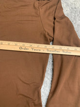 Load image into Gallery viewer, Yelete Dress Womens 2XL XXL Brown Solid Spandex Stretch Midi Lagenlook Ladies