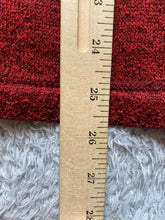 Load image into Gallery viewer, Vintage Woolrich Sweater Adult Large Red Black Heathered Tweed Fleece Snap Mens