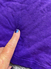Load image into Gallery viewer, VTG Flower Shirt Womens Extra Large Purple Collared Oversized Single Stitch USA