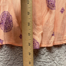 Load image into Gallery viewer, Free People Dress Womens Small Peach Swing Tunic Hippie Peasant Lagenlook Rayon