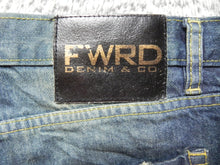 Load image into Gallery viewer, FWRD Denim & Co Jeans Adult 42x32 Zip Pocket Distressed Raw Hem Denim Mens