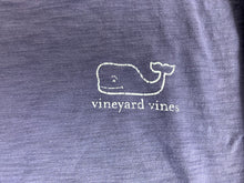 Load image into Gallery viewer, Vineyard Vines Shirt Adult Medium Blue Crew Neck Spell Out Whale Pullover Mens
