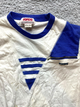 Load image into Gallery viewer, Vintage Popeye Shirt Youth Small White Single Stitch Zipper Accent Casual Boys