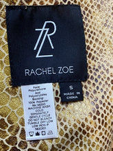 Load image into Gallery viewer, Rachel Zoe Jacket Womens Small Tan Brown Snake Skin Tunic Coat Career Blazer