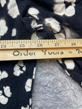 Load image into Gallery viewer, Ted Baker Shirt Womens 2 Black White AOP Flower Boho Blouse Boat Neck London