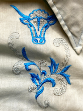 Load image into Gallery viewer, Vintage Lazy-H Shirt Adult 2XL XXL Western Pearl Snaps Cowboy Embroidered Mens