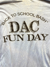 Load image into Gallery viewer, Vintage DAC Inc Shirt Womens Medium Single Stitch Back To School Bash Fun Day