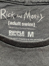 Load image into Gallery viewer, Rick & Morty Shirt Adult Medium Black Pocket Ripple Junction Funny Cartoon Mens