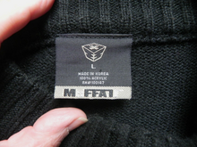 Load image into Gallery viewer, MMFFATT Sweater Adult Large Mock Neck Colorblock Knit Pullover Outerwear Mens