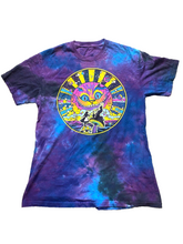 Load image into Gallery viewer, Alice in Wonderland Shirt Adult Small Purple Blue Cheshire Cat Silhouette Mens