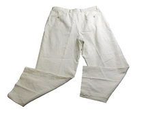 Load image into Gallery viewer, Liz Claiborne Pants Adult 38R Cream Pleated Linen Straight Leg Casual Mens