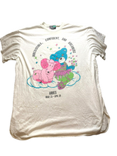 Load image into Gallery viewer, VTG NITE Effect Shirt Womens 2X White Bear Sheep Whimsical Sharellee Plus 80s 90