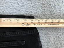 Load image into Gallery viewer, Lee Jeans Womens 12 Medium (32x28.5) Black Flat Front Relaxed Fit Denim Ladies