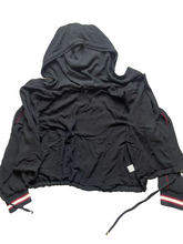 Load image into Gallery viewer, Skylar Madison Sweatshirt Womens Medium Black Full Zip Rayon Hoodie Drawstring