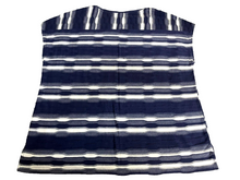 Load image into Gallery viewer, Chicos Shirt Womens 3 Extra Large Navy Blue White Textured Tank Oversized Blouse