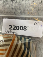 Load image into Gallery viewer, Alan Flusser Shirt Adult 2XL Beige Striped Embroidered Logo Pocket Casual Mens