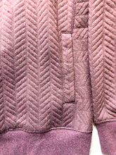 Load image into Gallery viewer, Prana Sweater Womens Medium Maroon Quilted Silverspring Oversized Pullover Lady