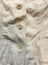 Load image into Gallery viewer, Eddie Bauer Jacket Womens Large Tan Button Up Pockets Corduroy Outdoor Trucker