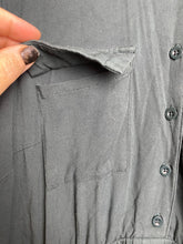 Load image into Gallery viewer, Torrid Dress Womens 1 Forest Green Collared Rayon Spandex Pockets Flared Plus