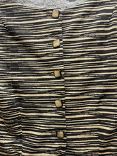 Load image into Gallery viewer, Trina Turk Dress Womens 0 Extra Small Taupe Black Viscose Nylon Shift Midi Lined