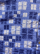 Load image into Gallery viewer, Nat Nast Shirt Adult 2XL XXL Blue Button Up Silk Blend Embroidery Hawaiian Mens