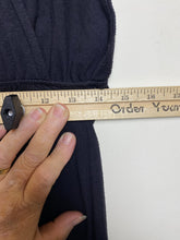 Load image into Gallery viewer, Vintage Hot Tempered Dress Womens Large Black Halter Plunge V-Neck Maxi USA Lady