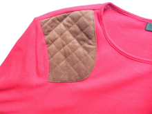 Load image into Gallery viewer, Lauren Ralph Lauren Shirt Womens Extra Large Faux Suede Patch Quilted Blouse